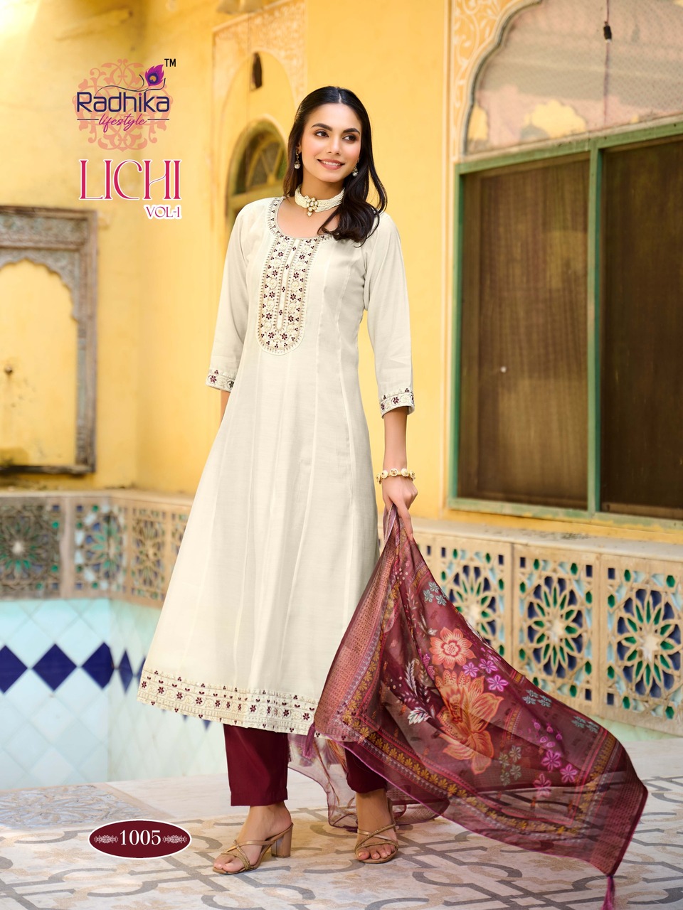 Radhika Lifestyle Lichi Vol 1 Anarkali Suits Catalog collection 3