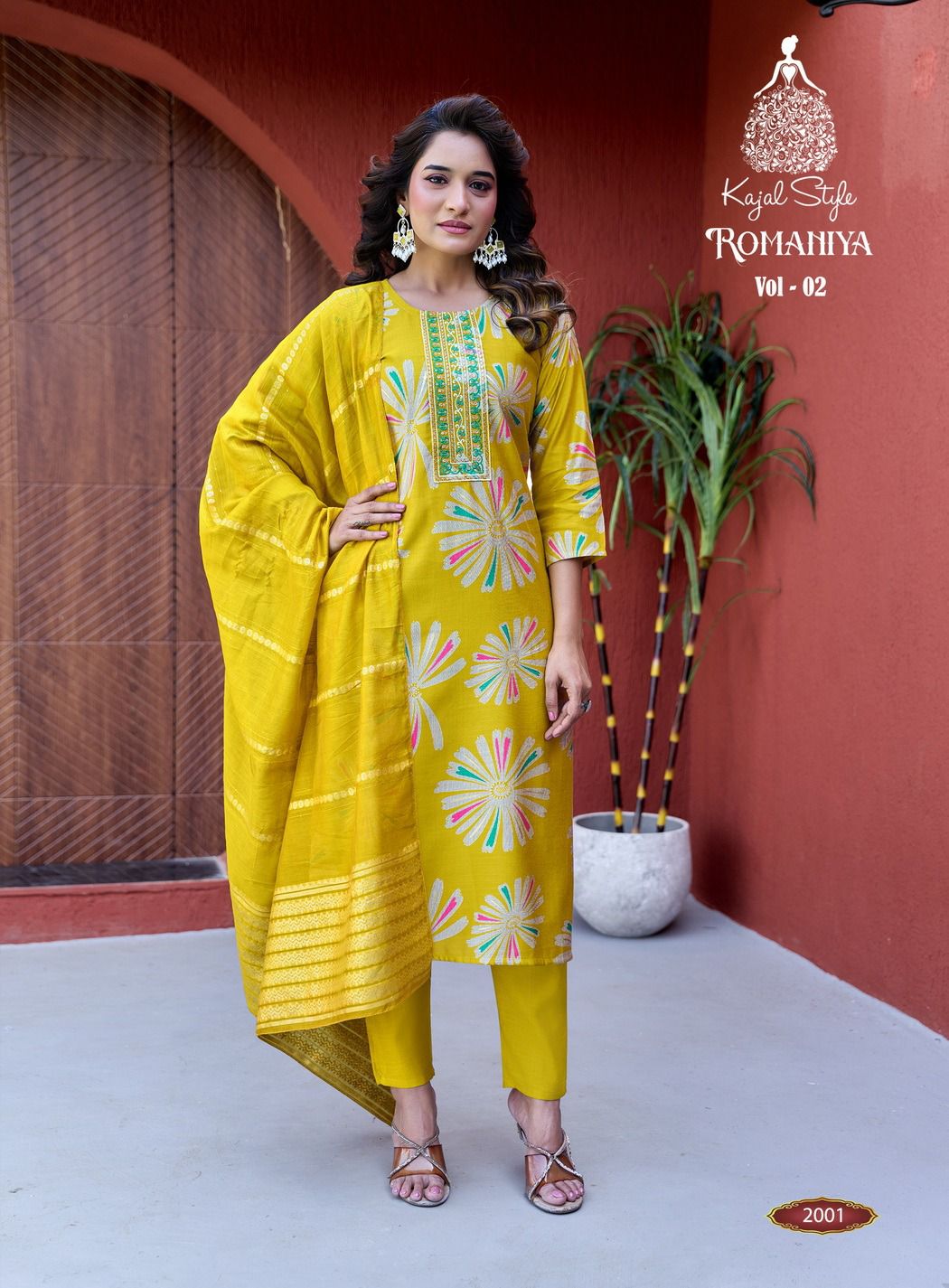 Kajal Style Romaniya Vol 2 Printed Salwar Kameez Catalog collection 6
