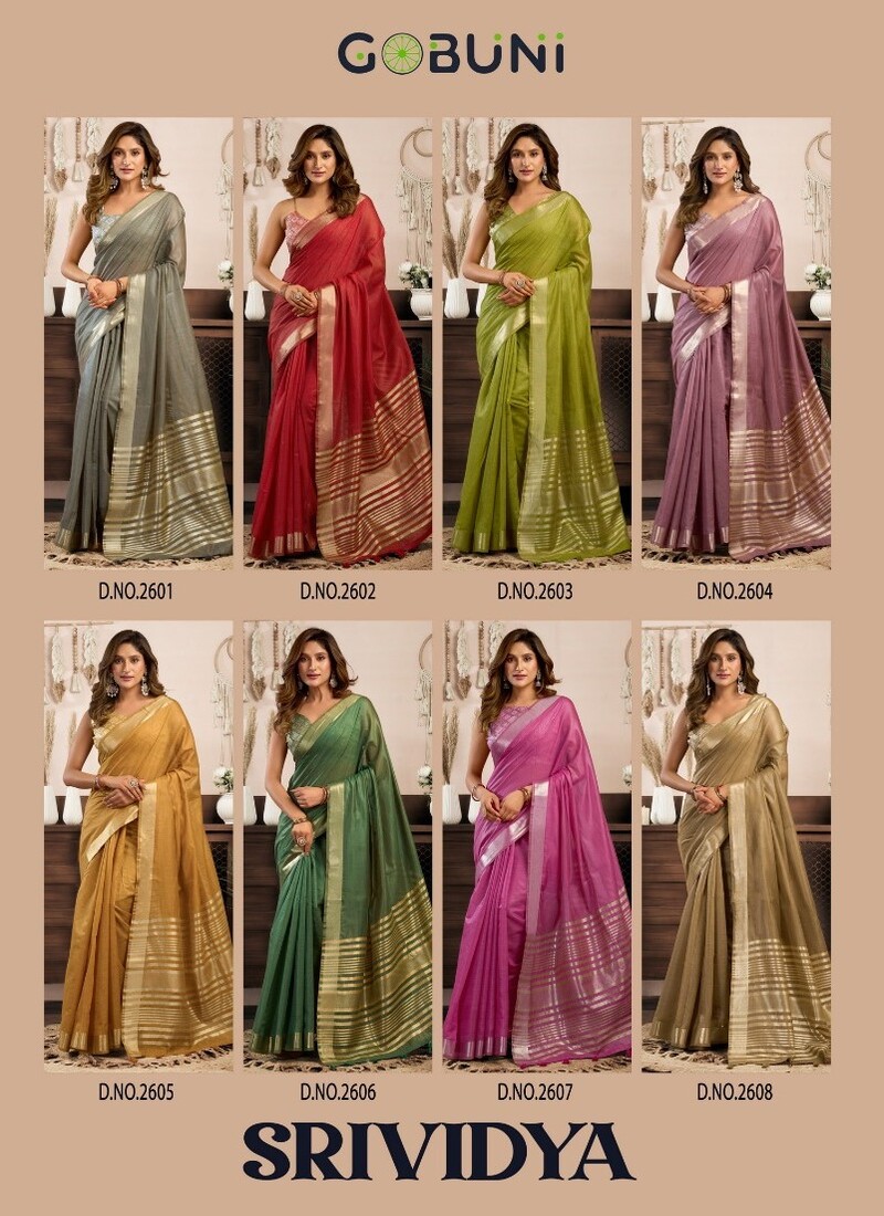Gobuni Srividya Sarees catalog collection 4