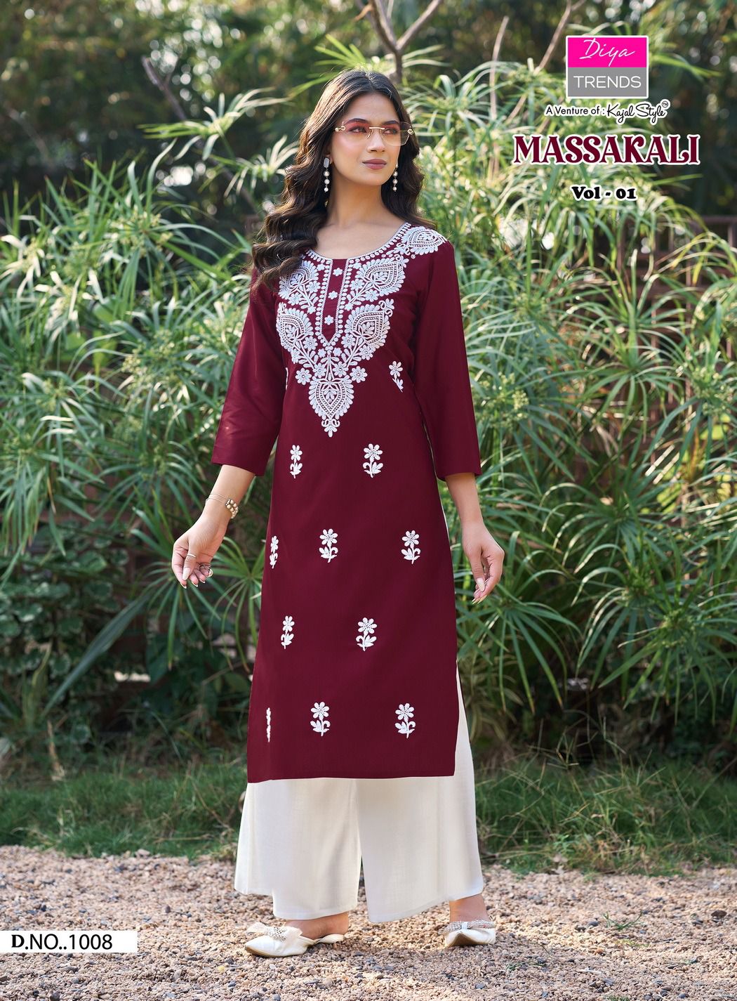 Diya Trends Kurti Massakali Kurti Palazzo Set Catalog collection 10