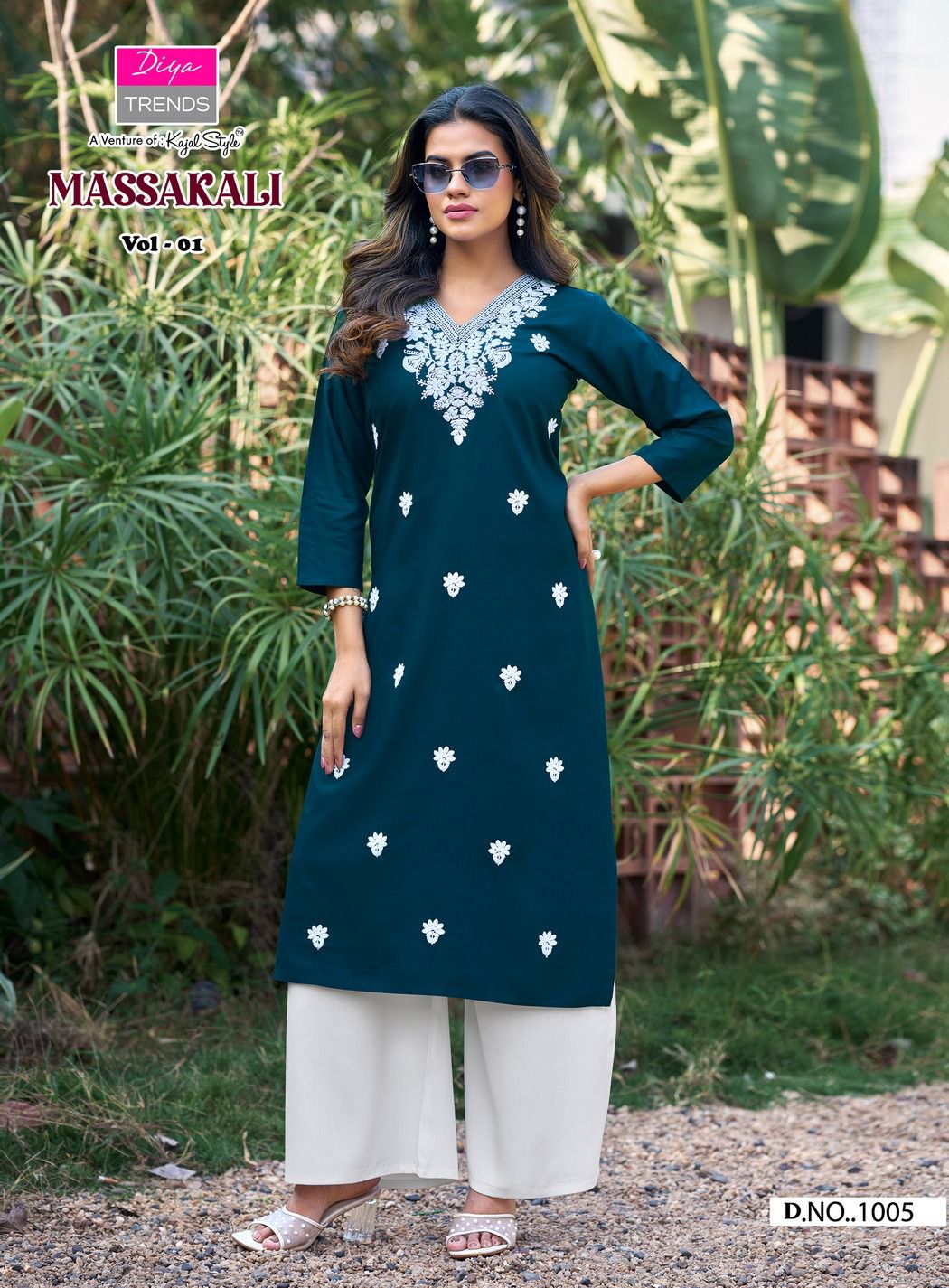 Diya Trends Kurti Massakali Kurti Palazzo Set Catalog collection 3