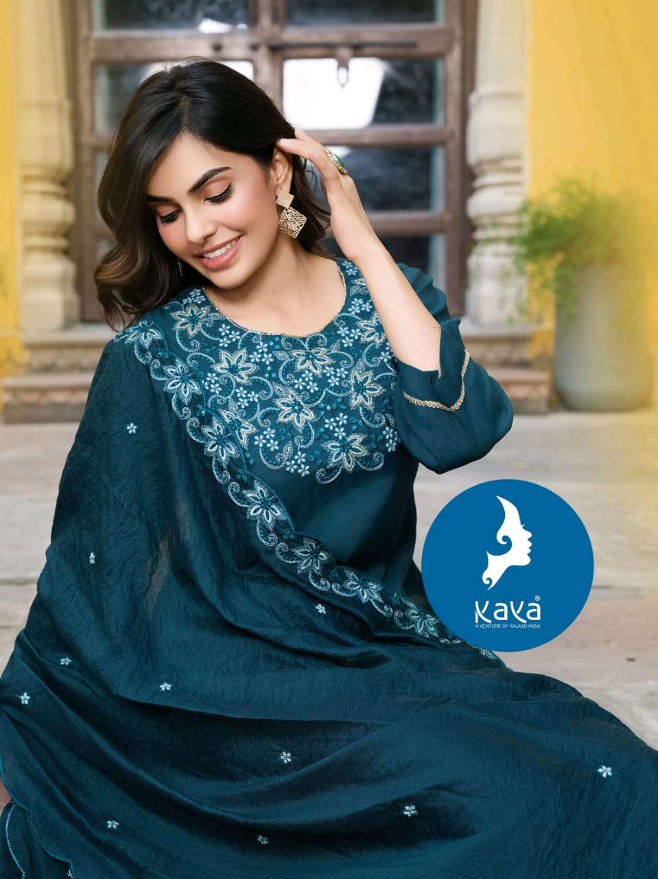 Kaya Kurti Vihana Kurti Palazzo Set With Dupatta Catalog collection 6