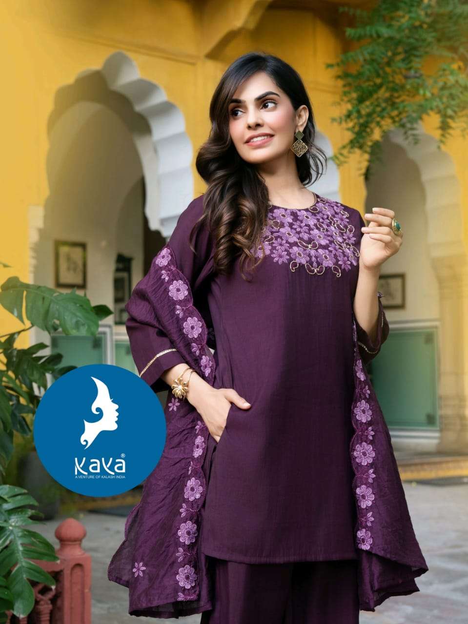 Kaya Kurti Vihana Kurti Palazzo Set With Dupatta Catalog collection 3