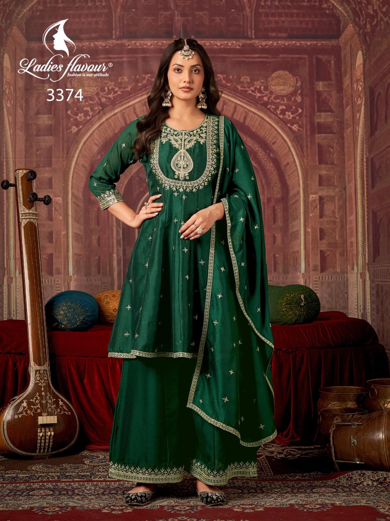 Ladies Flavour Dno3373 Readymade Dress Size Set collection 3