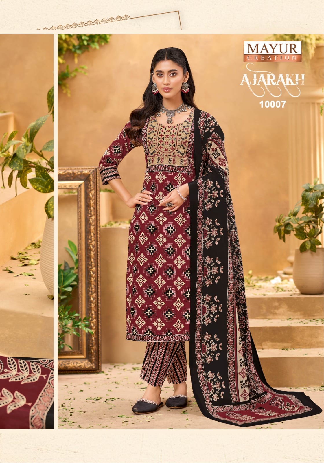 Mayur Ajarakh Vol 10 Cotton Salwar Kameez Catalog collection 4