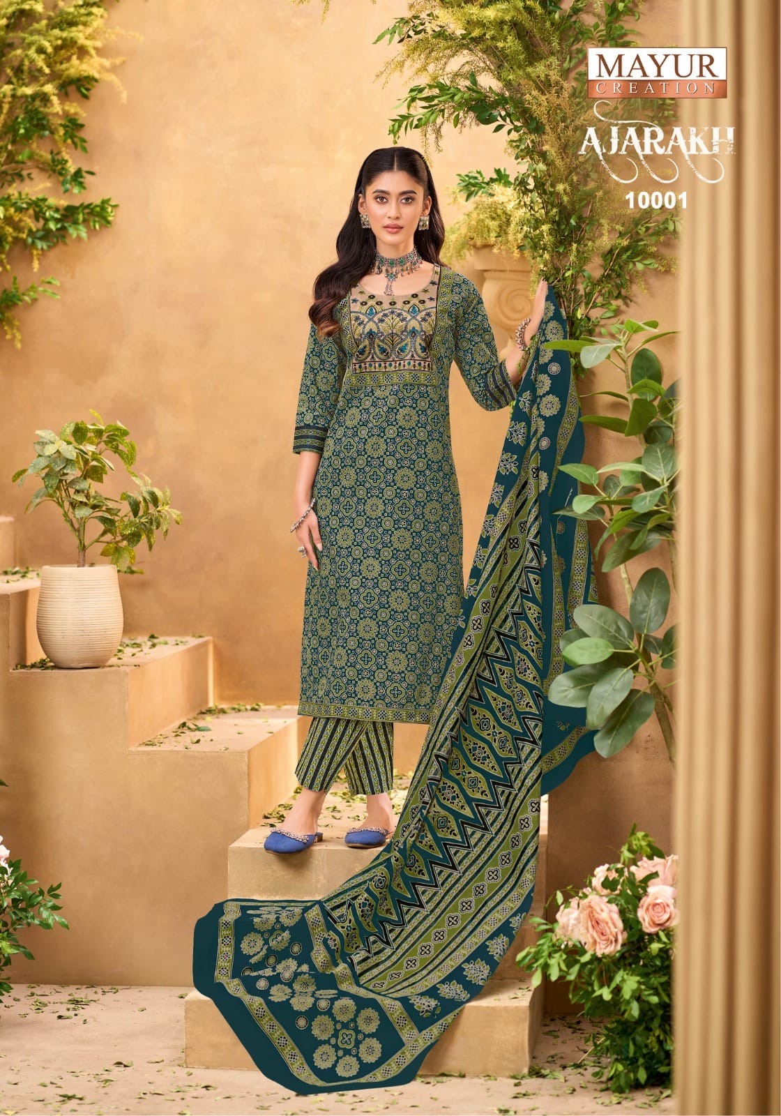 Mayur Ajarakh Vol 10 Cotton Salwar Kameez Catalog collection 6