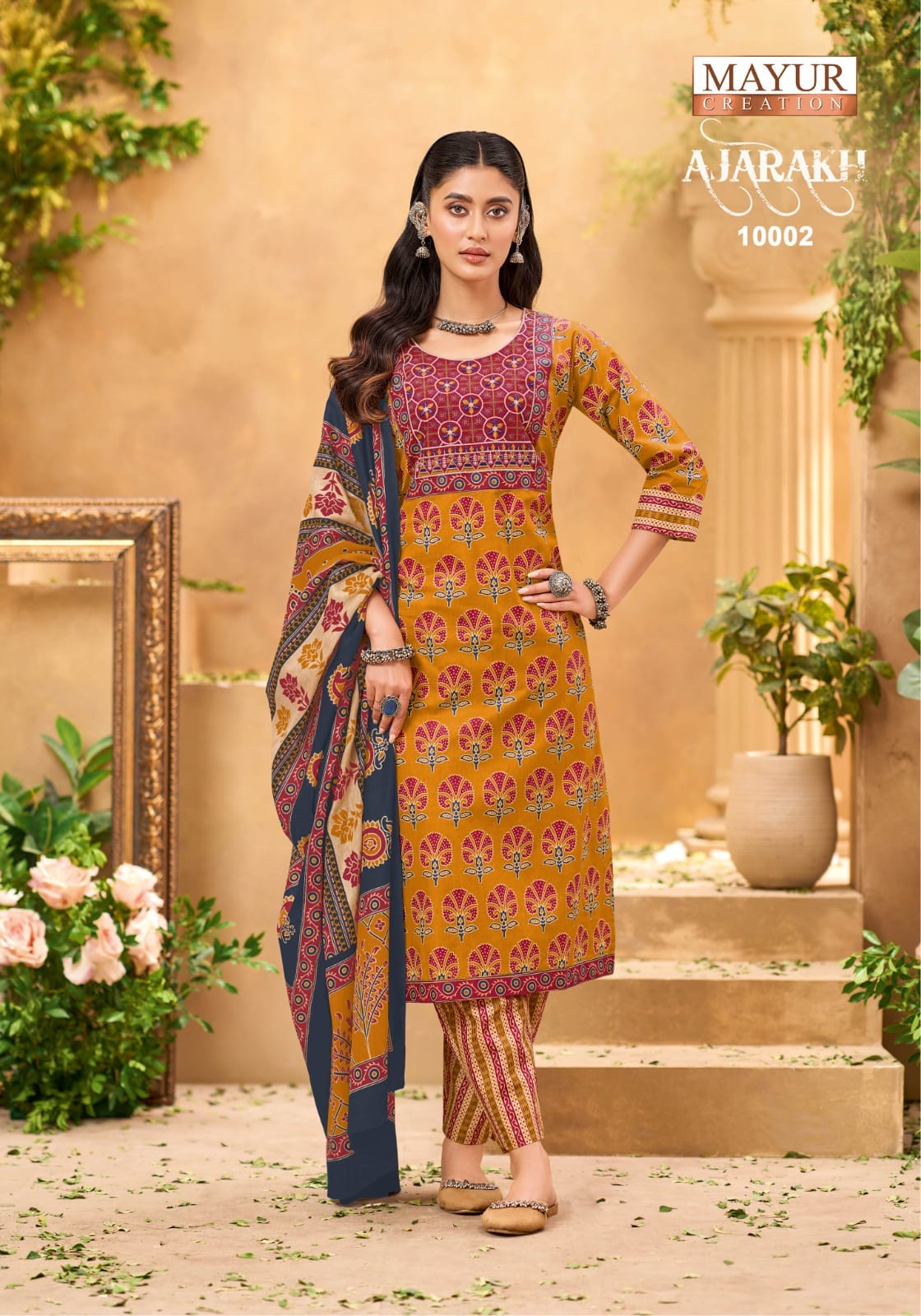 Mayur Ajarakh Vol 10 Cotton Salwar Kameez Catalog collection 7