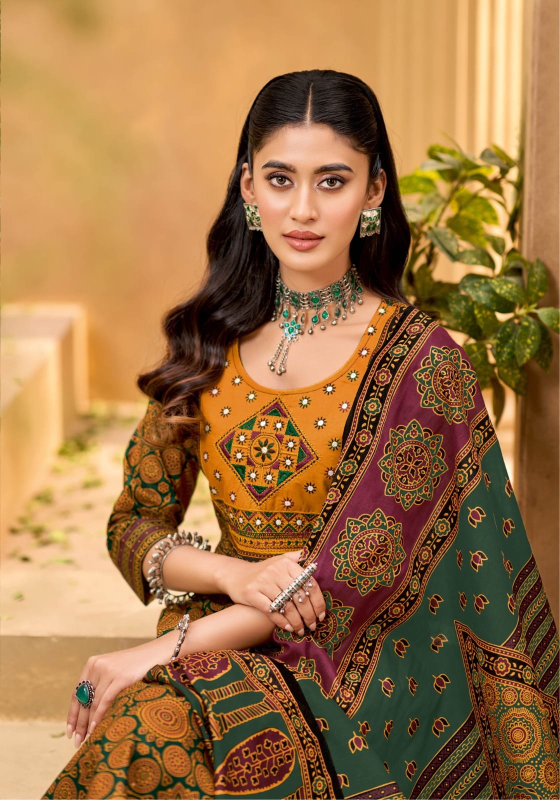 Mayur Ajarakh Vol 10 Cotton Salwar Kameez Catalog collection 12