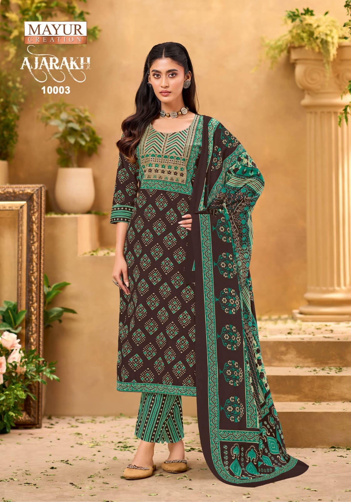 Mayur Ajarakh Vol 10 Cotton Salwar Kameez Catalog collection 9