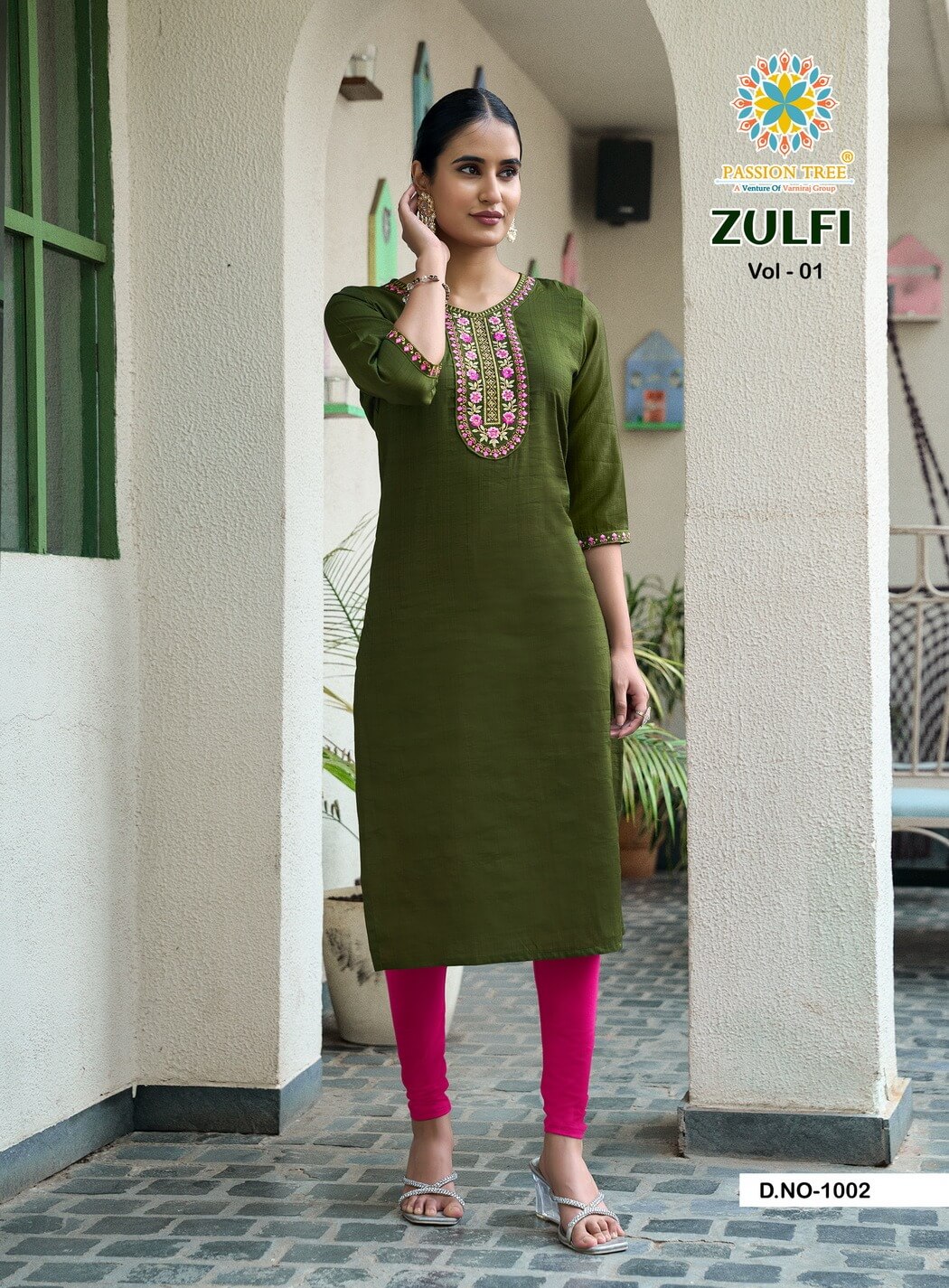 Passion Tree Zulfi Straight Cut Kurti Catalog collection 5