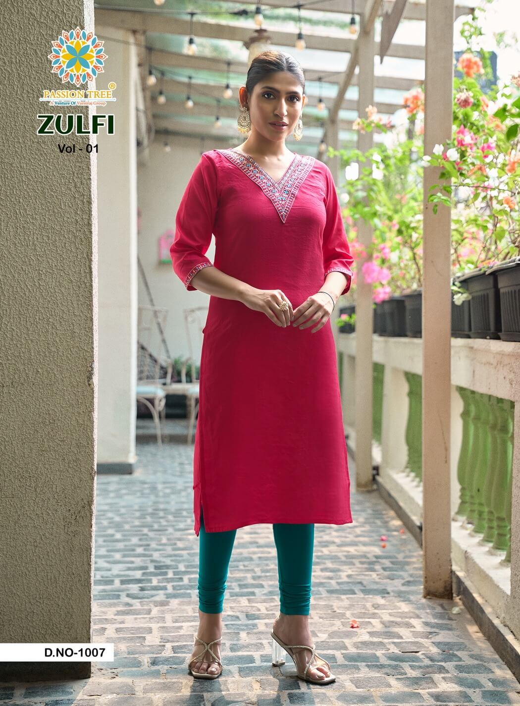 Passion Tree Zulfi Straight Cut Kurti Catalog collection 10