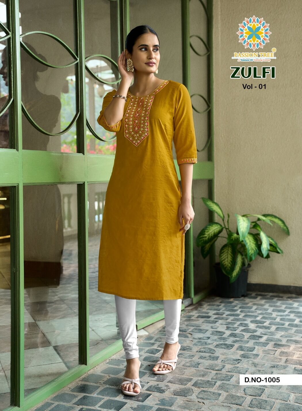Passion Tree Zulfi Straight Cut Kurti Catalog collection 9