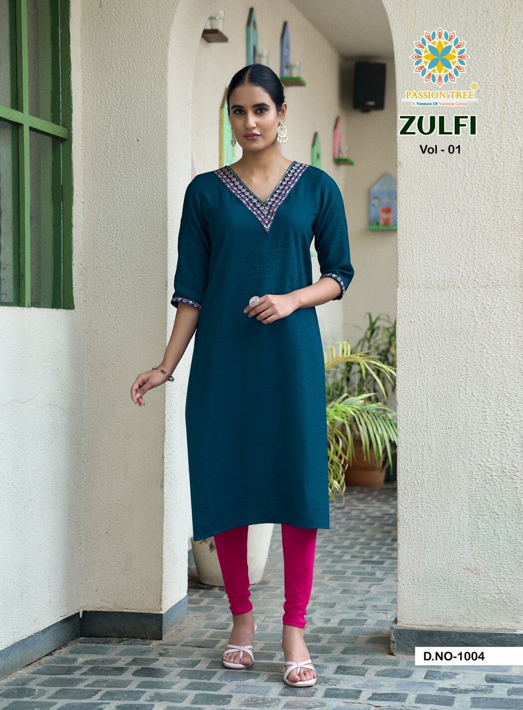 Passion Tree Zulfi Straight Cut Kurti Catalog collection 7