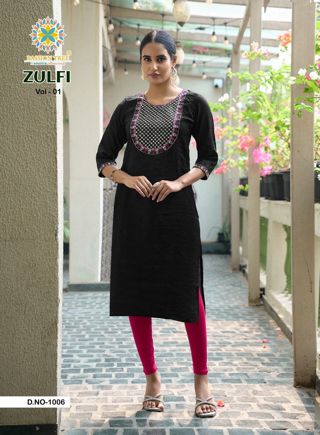 Passion Tree Zulfi Straight Cut Kurti Catalog collection 8