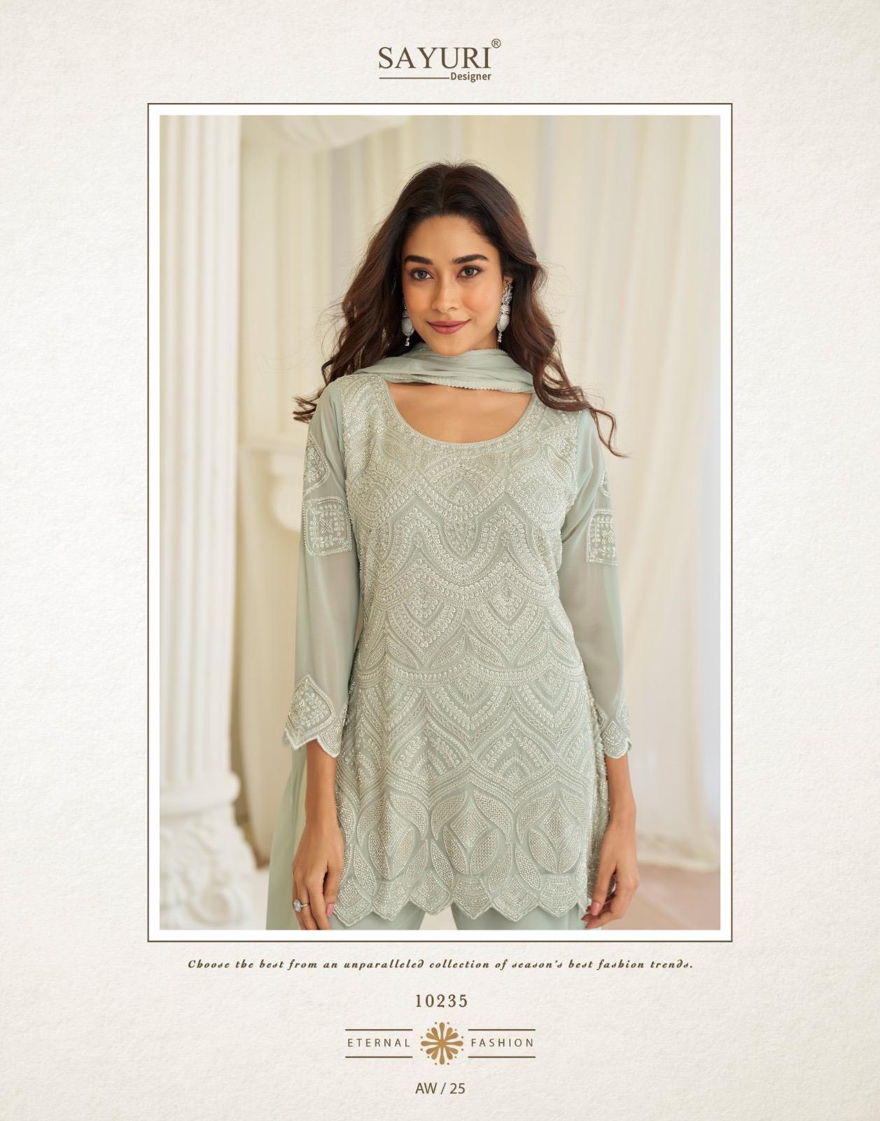 Sayuri Designer Hoor Embroidery Salwar Kameez Catalog collection 14