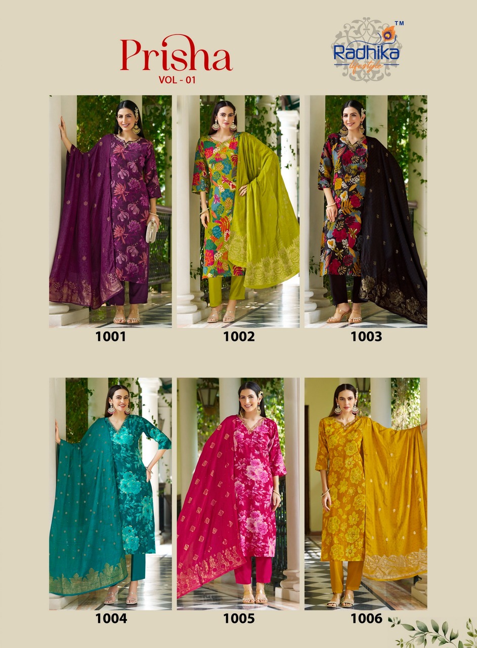 Radhika Lifestyle Prisha Printed Salwar Kameez Catalog collection 13