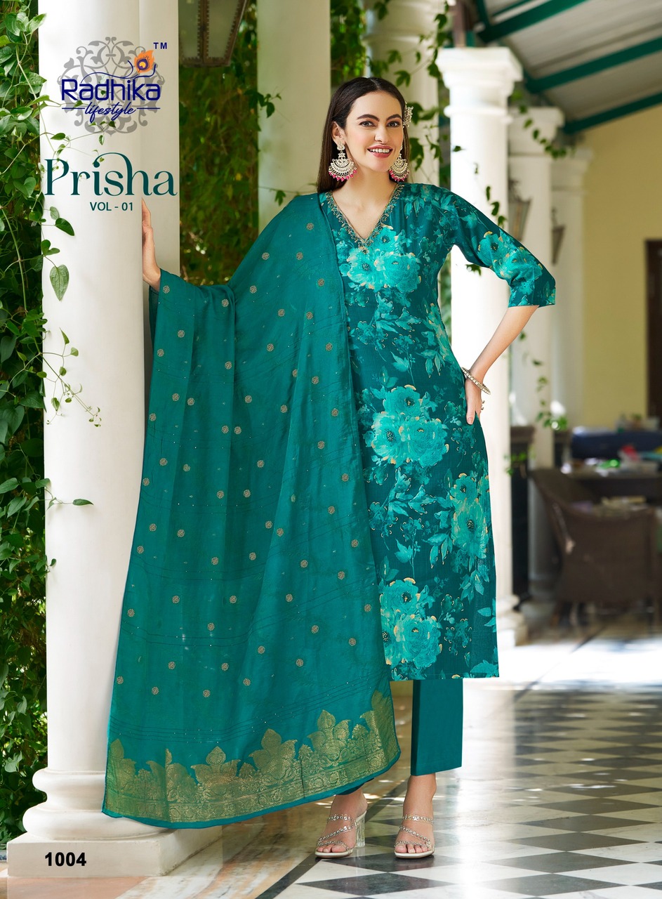Radhika Lifestyle Prisha Printed Salwar Kameez Catalog collection 6