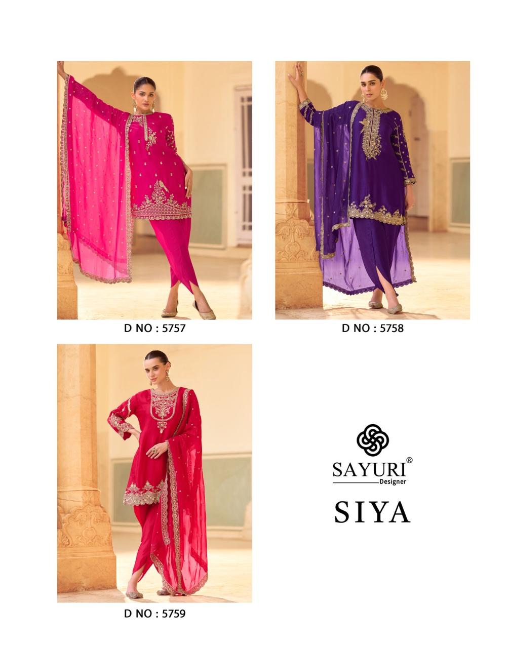 Sayuri Designer Siya Designer Salwar Suits Catalog collection 1