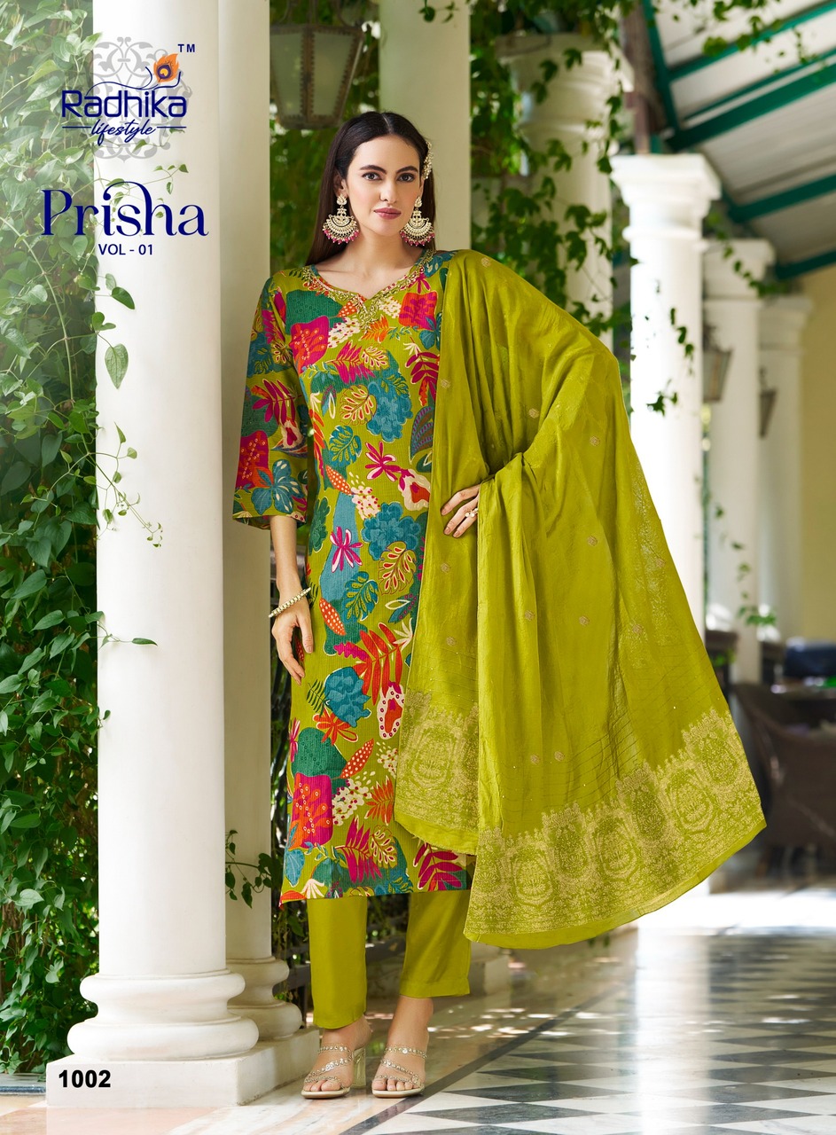 Radhika Lifestyle Prisha Printed Salwar Kameez Catalog collection 8