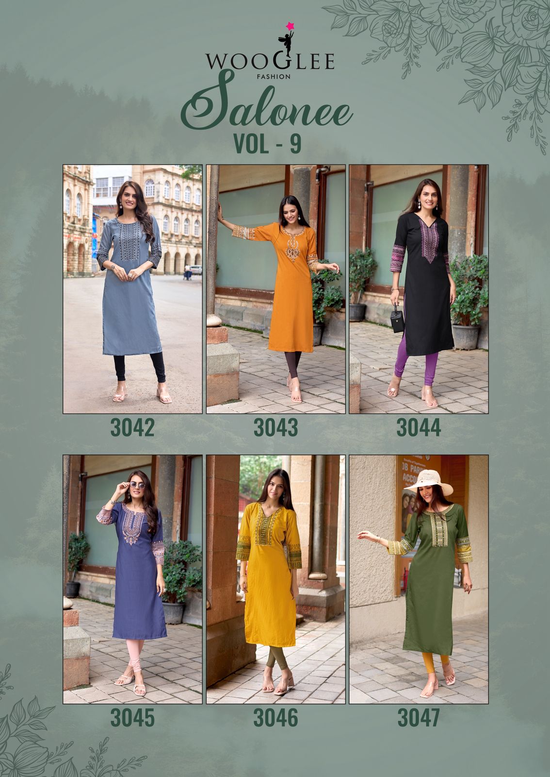 Wooglee Fashion Salonee Vol 9 Rayon Kurti Catalog collection 10