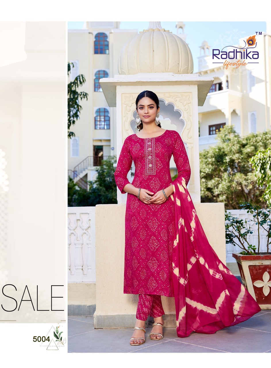 Radhika Lifestyle Siri Vol 5 Printed Salwar Kameez Catalog collection 7
