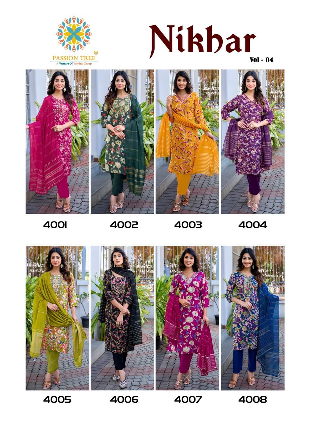 Passion Tree Nikhaar Vol 4 Printed Salwar Kameez Catalog collection 10