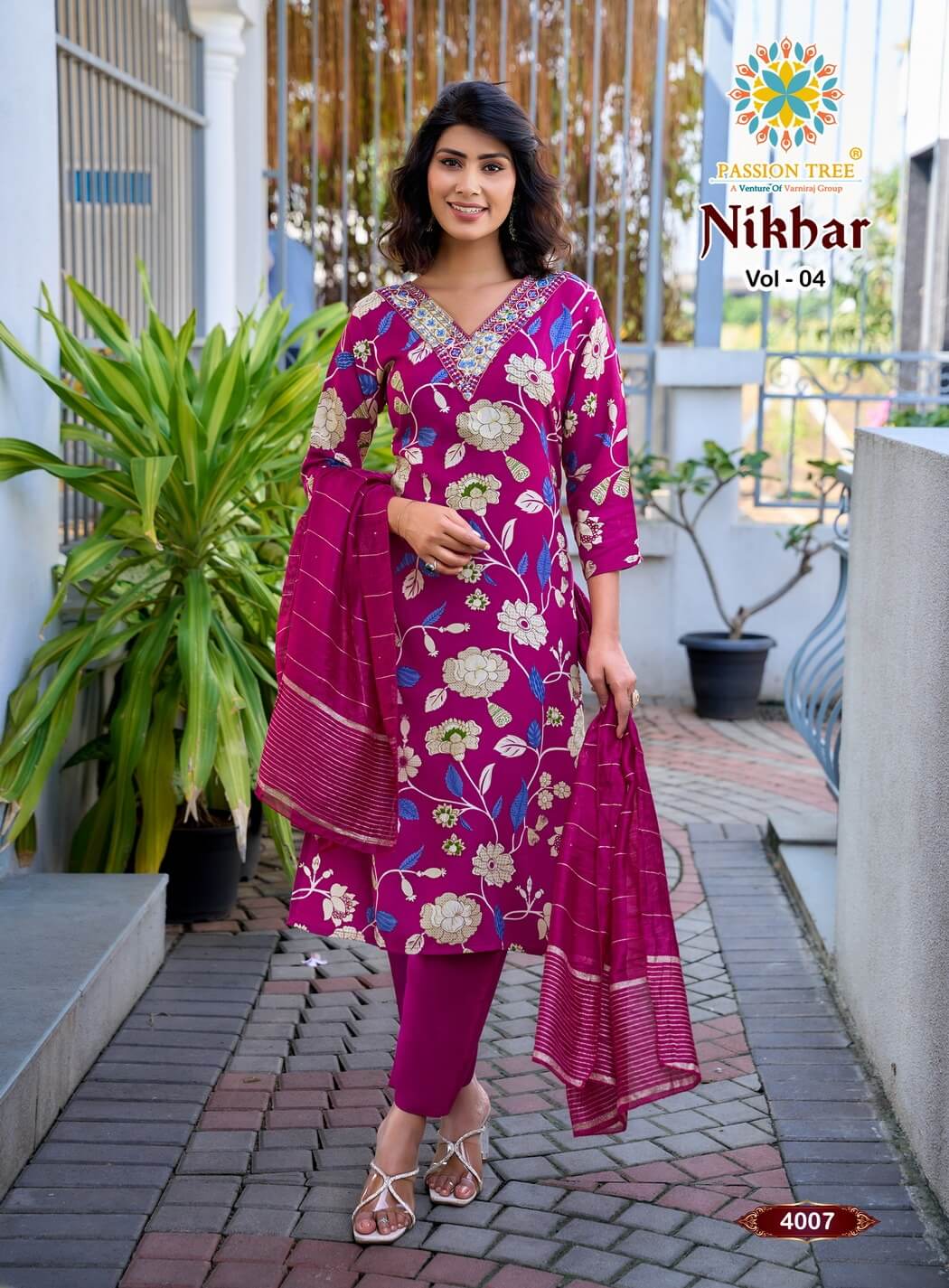 Passion Tree Nikhaar Vol 4 Printed Salwar Kameez Catalog collection 3