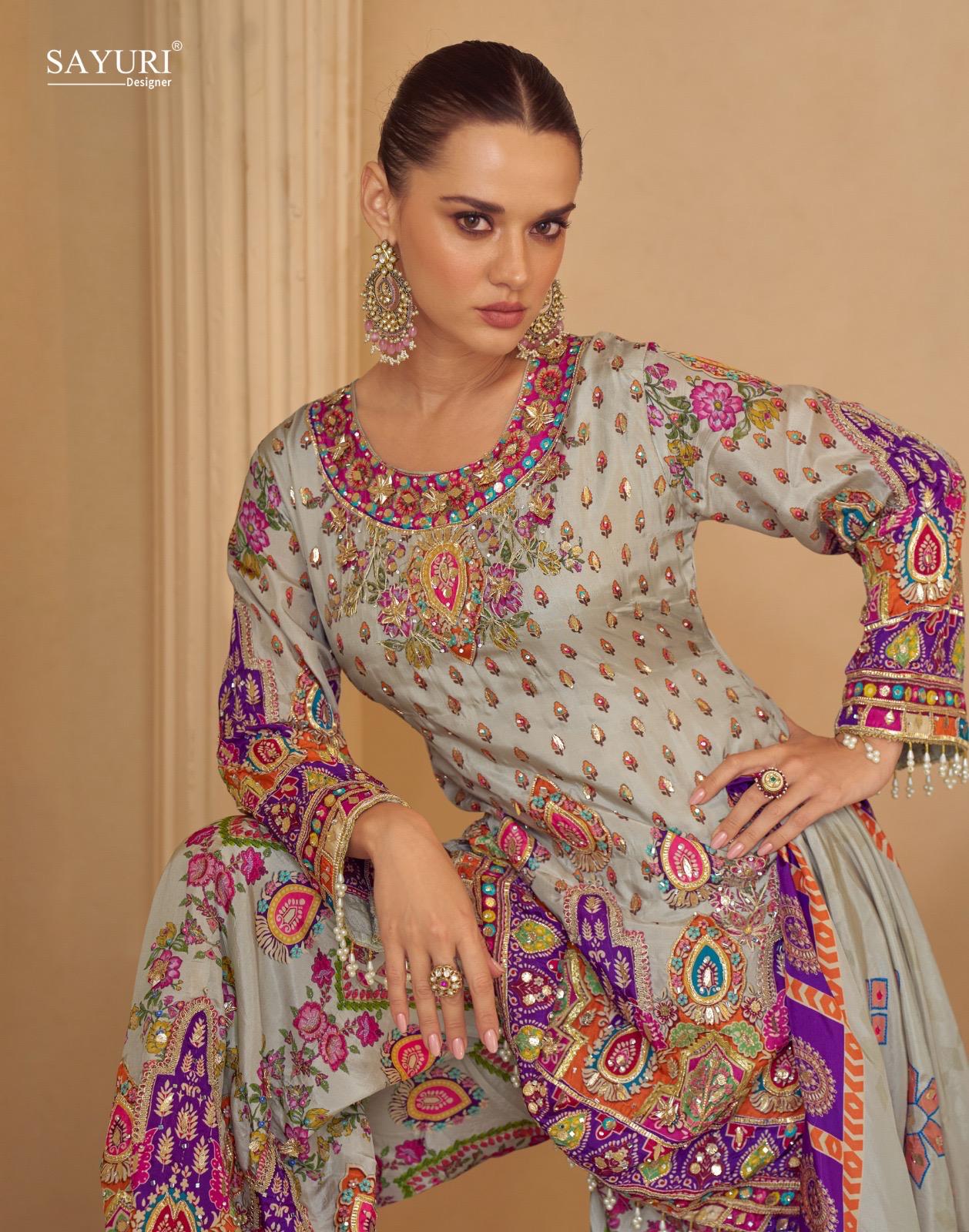 Sayuri Designer Sarthi Wedding Party Salwar Suits Catalog collection 5