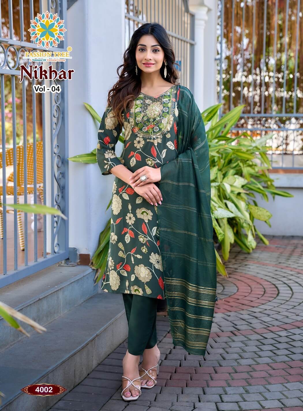 Passion Tree Nikhaar Vol 4 Printed Salwar Kameez Catalog collection 7