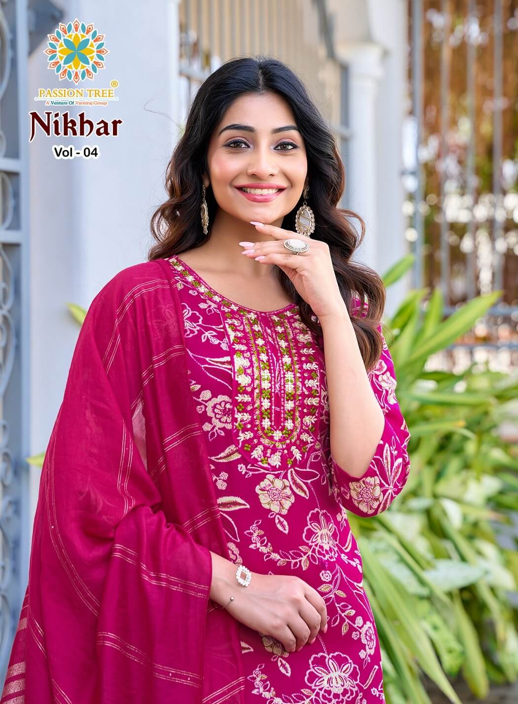 Passion Tree Nikhaar Vol 4 Printed Salwar Kameez Catalog collection 8
