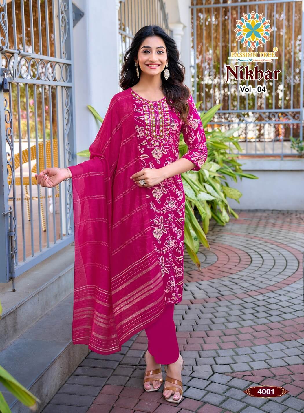Passion Tree Nikhaar Vol 4 Printed Salwar Kameez Catalog collection 9