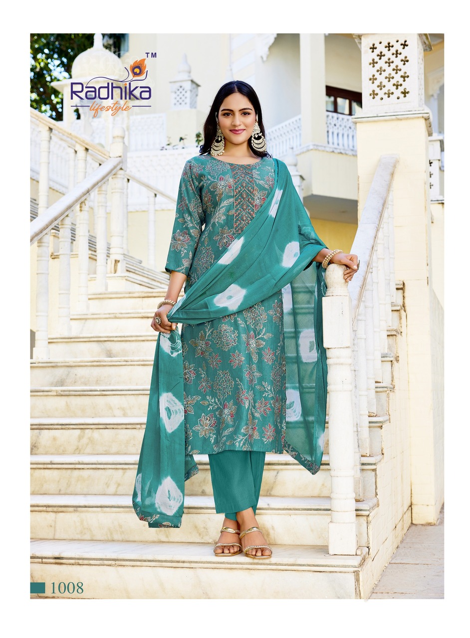 Radhika Lifestyle Suhag Printed Salwar Kameez Catalog collection 12