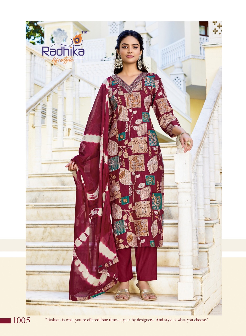 Radhika Lifestyle Suhag Printed Salwar Kameez Catalog collection 6