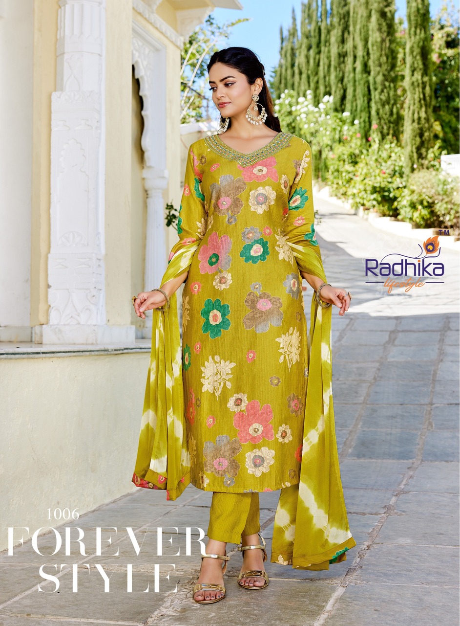 Radhika Lifestyle Suhag Printed Salwar Kameez Catalog collection 9