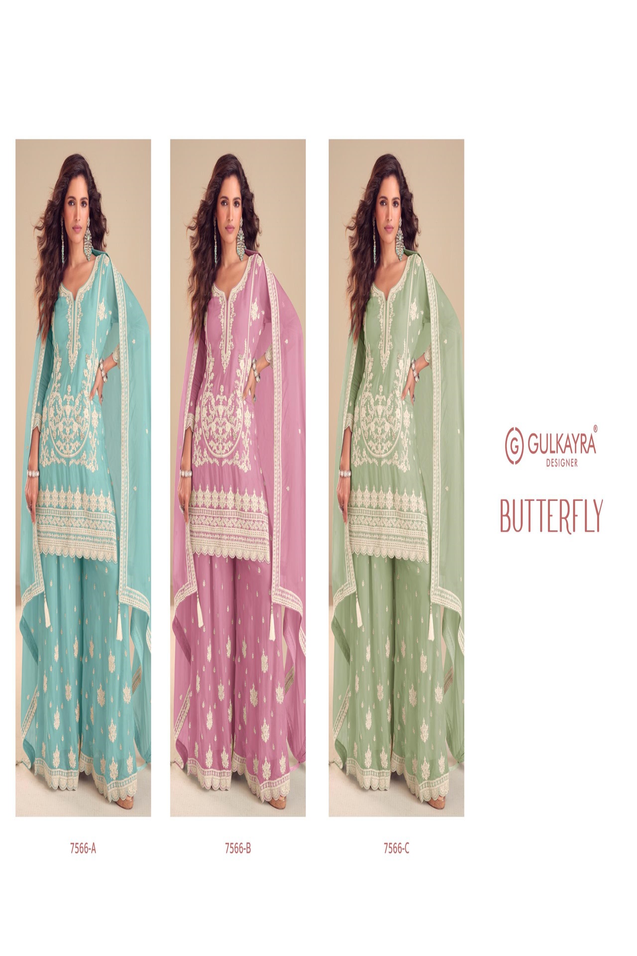 Gulkayra Butterfly Embroidery Salwar Kameez Catalog collection 4