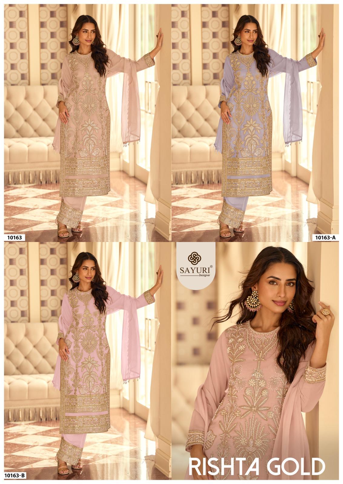 Sayuri Designer Rishta Gold Salwar Suits Catalog collection 1