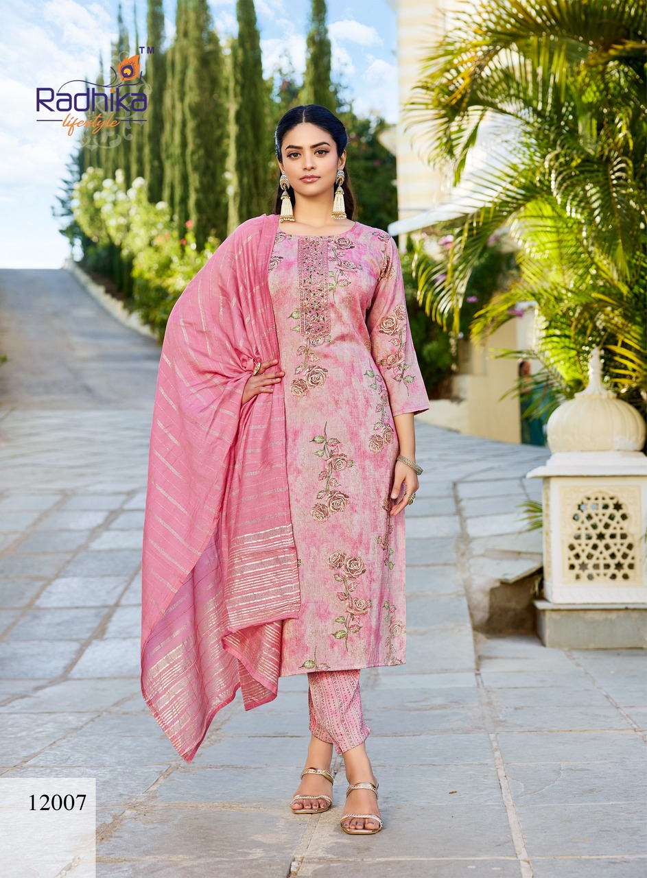 Radhika Lifestyle Seerat 12 Printed Salwar Kameez Catalog collection 3