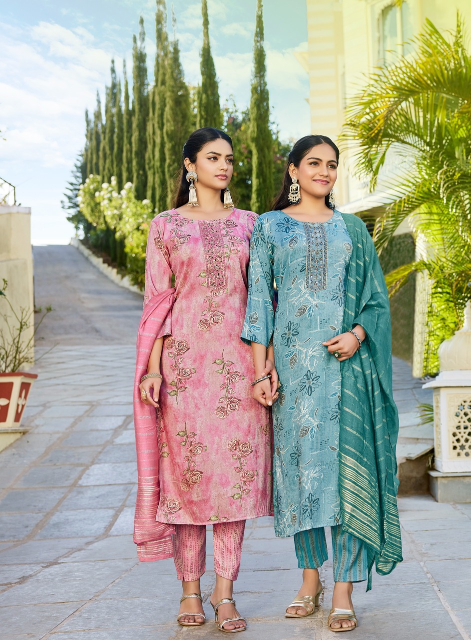 Radhika Lifestyle Seerat 12 Printed Salwar Kameez Catalog collection 7