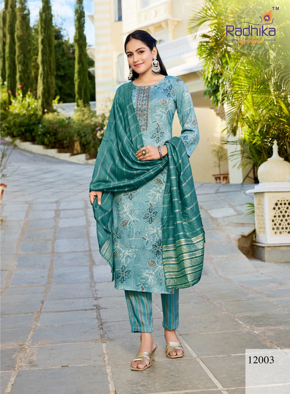 Radhika Lifestyle Seerat 12 Printed Salwar Kameez Catalog collection 8