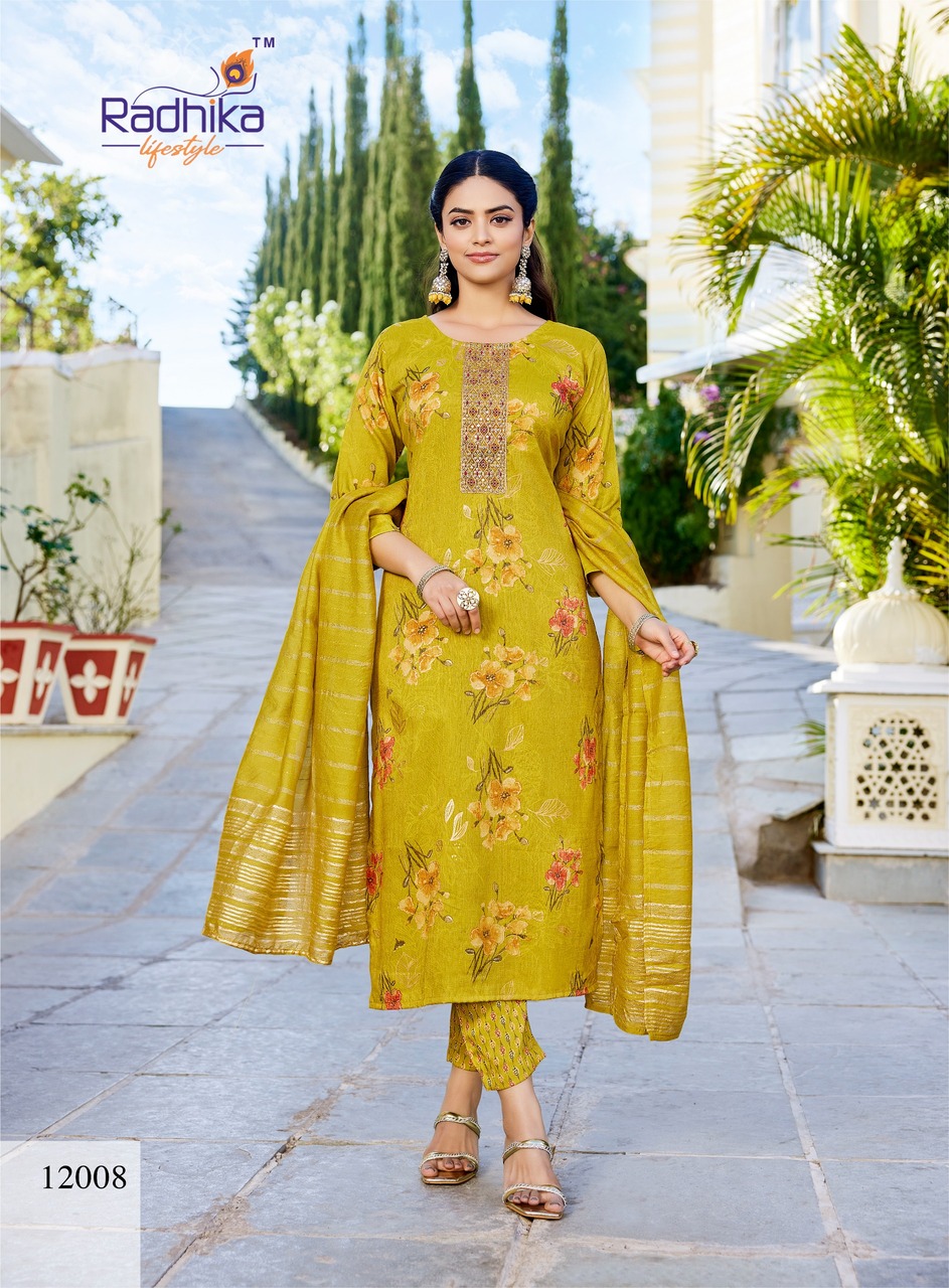 Radhika Lifestyle Seerat 12 Printed Salwar Kameez Catalog collection 1