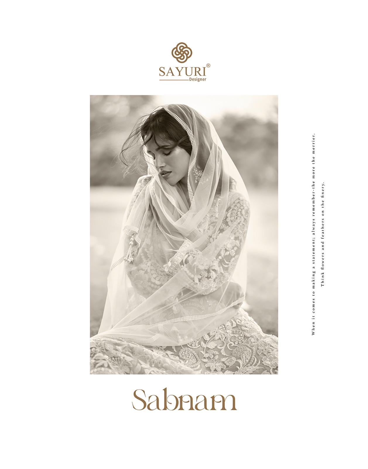 Sayuri Designer Sabnam Wedding Party Salwar Suits Catalog collection 2