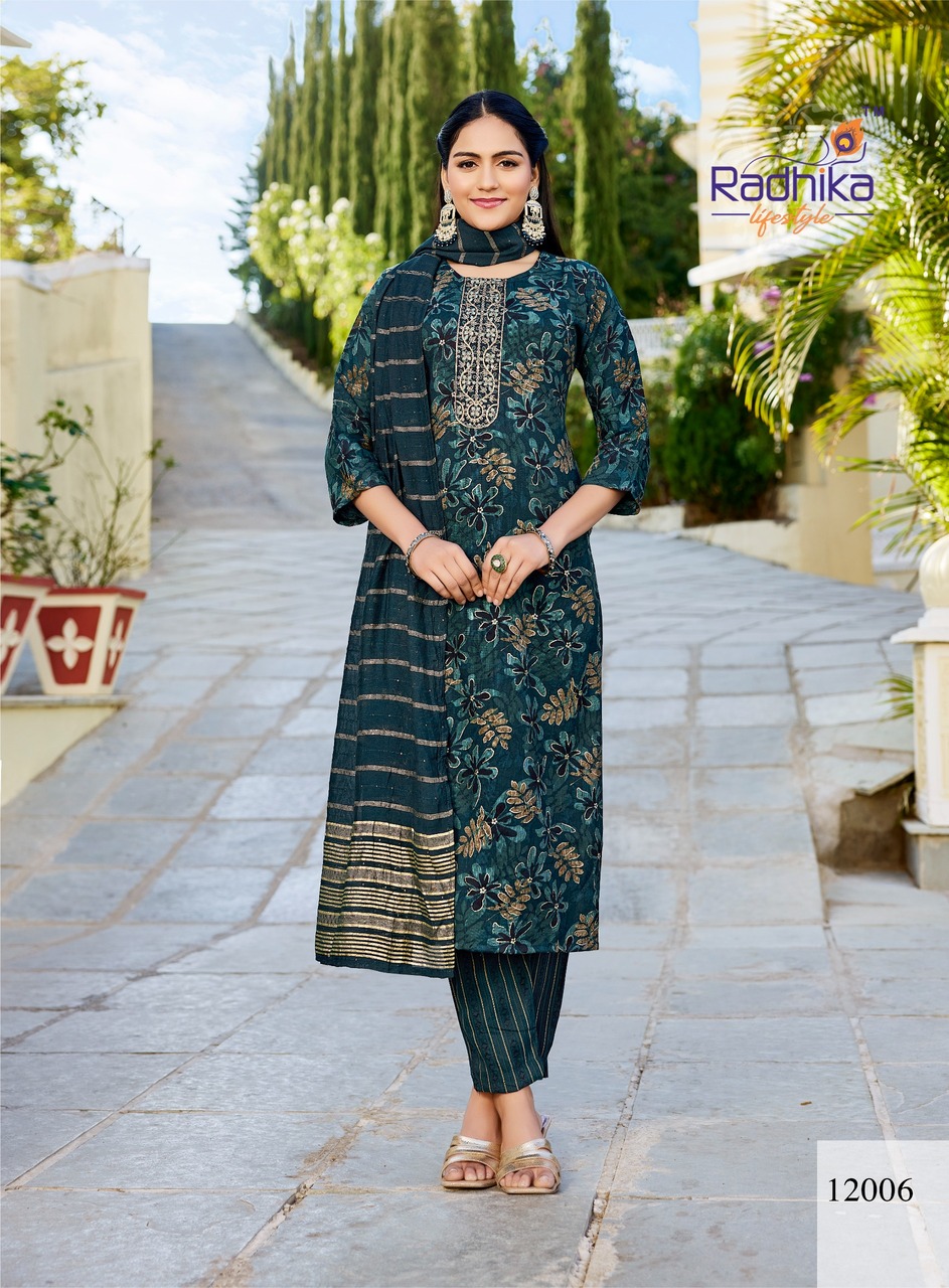 Radhika Lifestyle Seerat 12 Printed Salwar Kameez Catalog collection 2