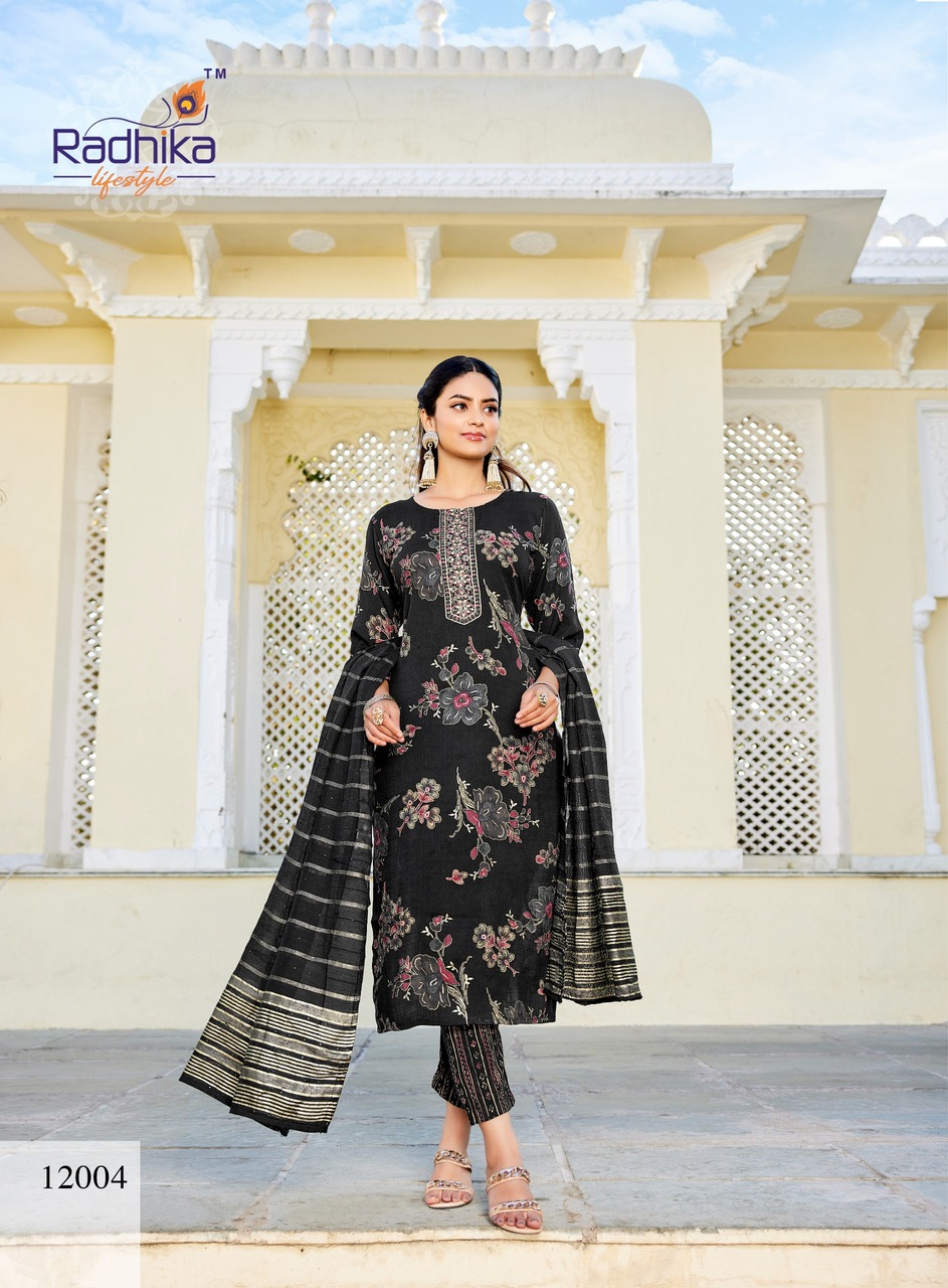 Radhika Lifestyle Seerat 12 Printed Salwar Kameez Catalog collection 5