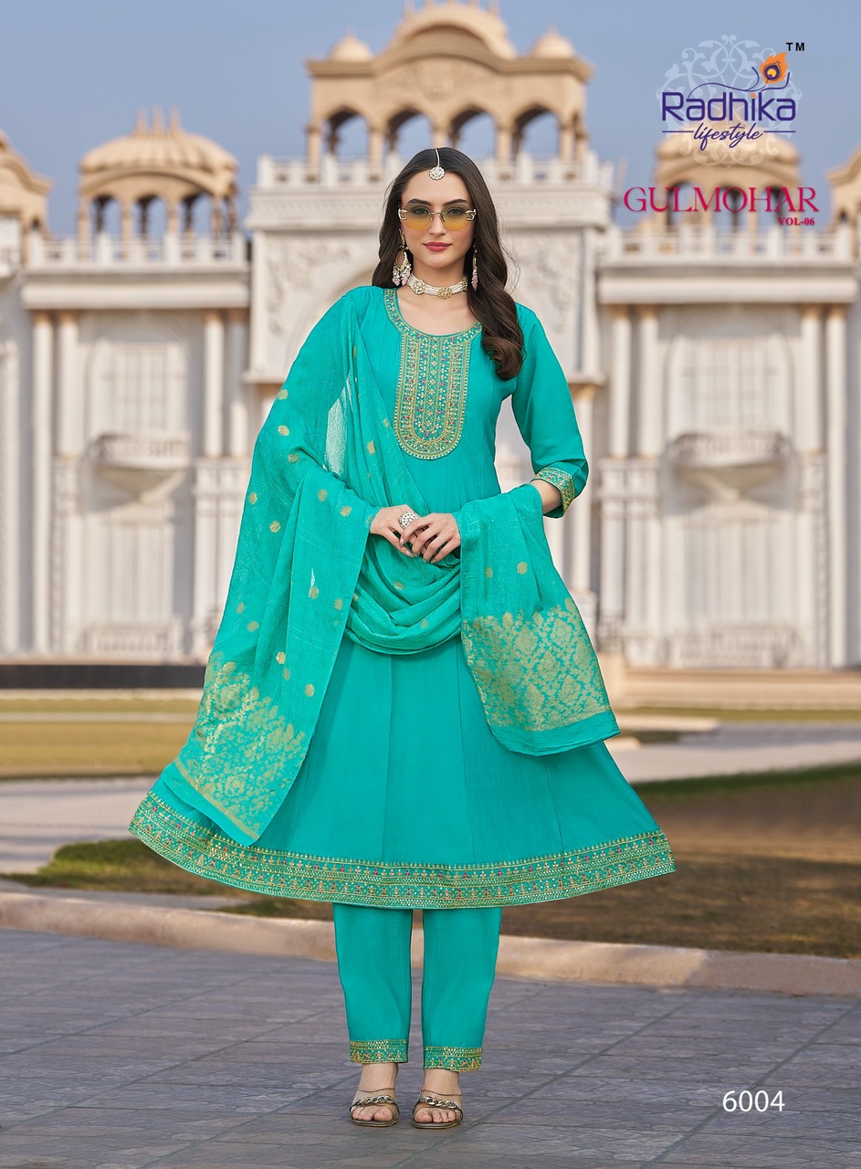 Radhika Lifestyle Gulmohar Vol 6  Anarkali Suits Catalog collection 2