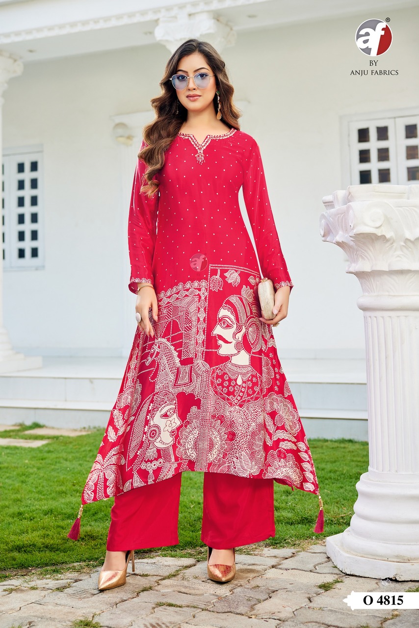Anju Fabrics Dno4815 Kurtis Palazzo Size Set collection 2