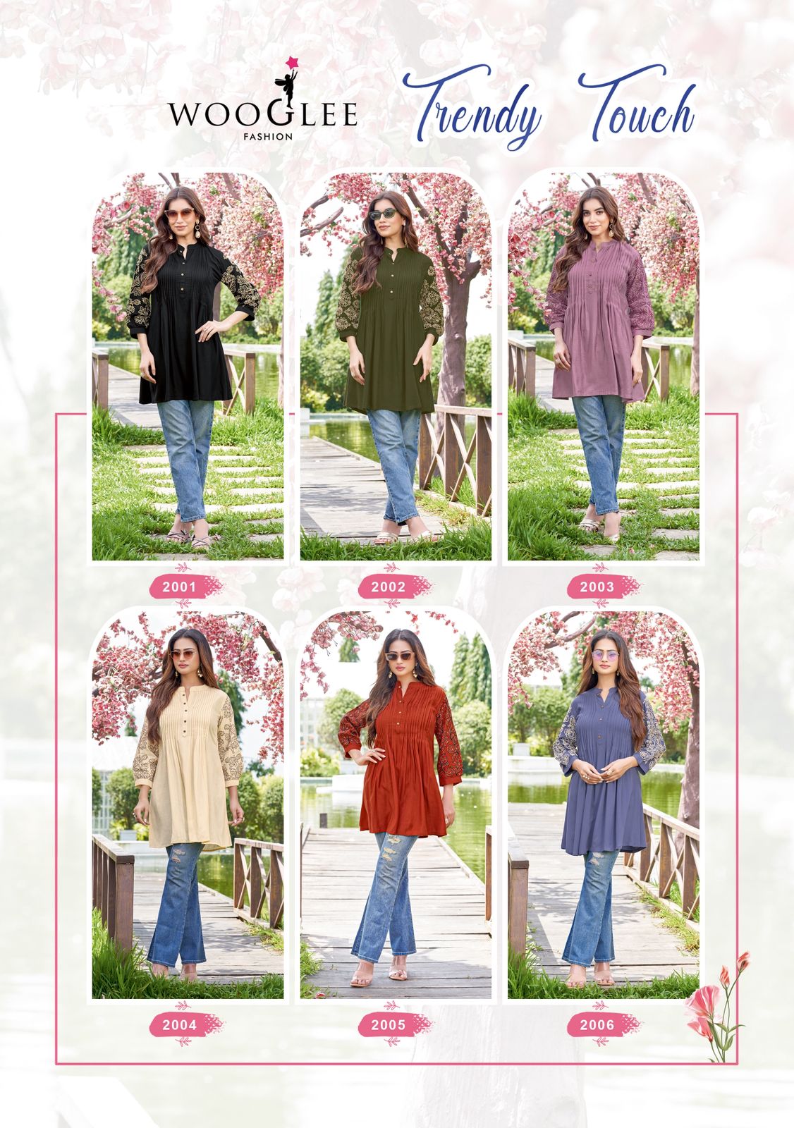 Wooglee Fashion Trendy Touch Rayon Kurtis Catalog collection 1