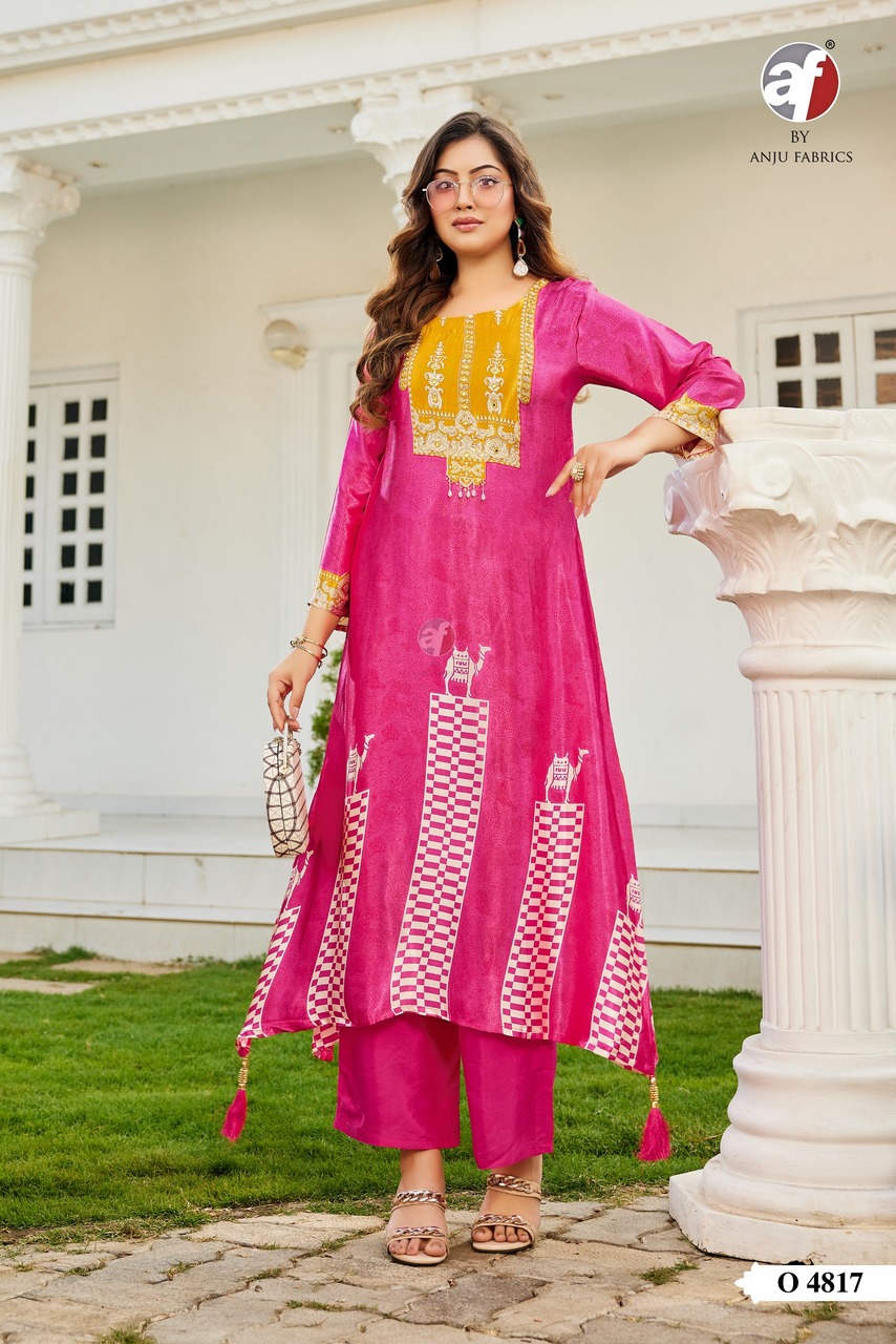 Anju Fabrics Dno4815 Kurtis Palazzo Size Set collection 1