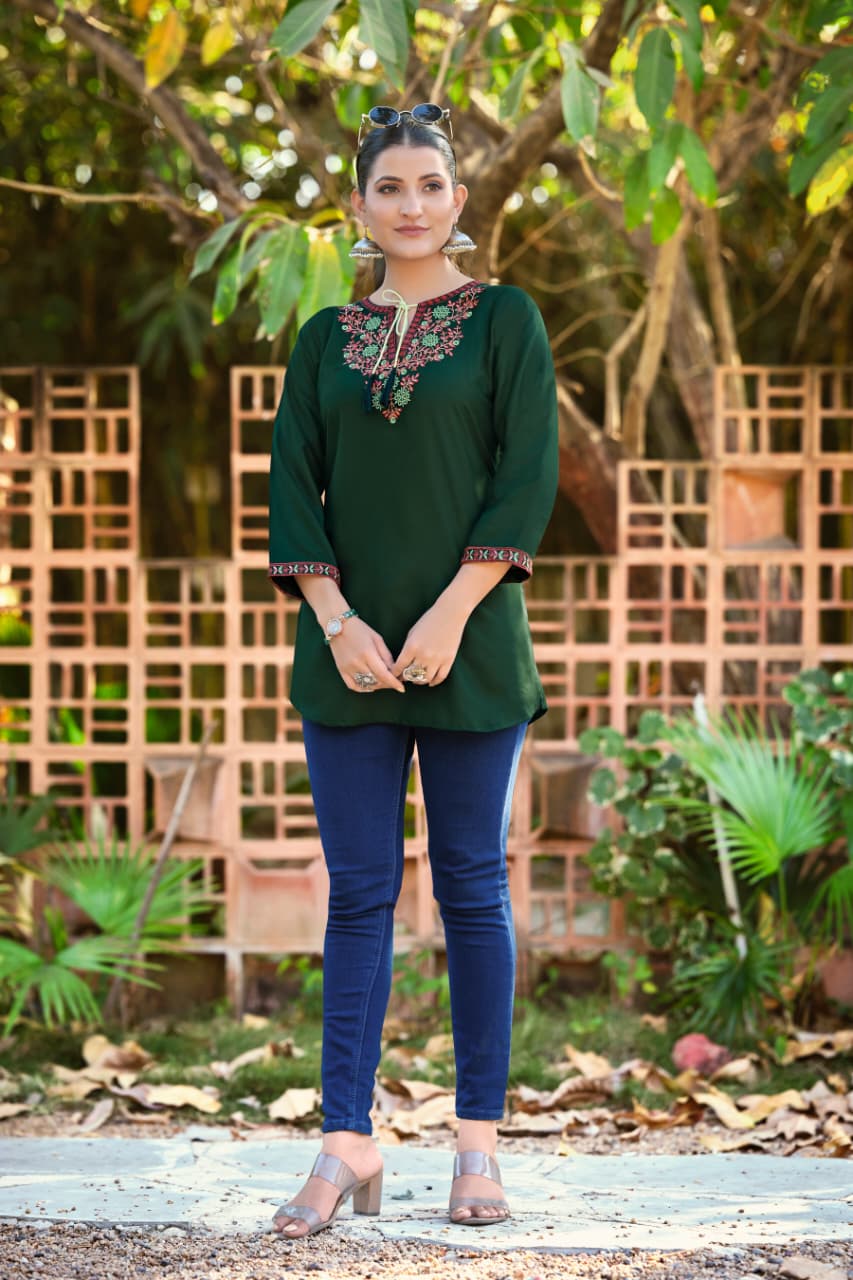 Tips And Tops Twinkle Rayon Kurti Catalog collection 1