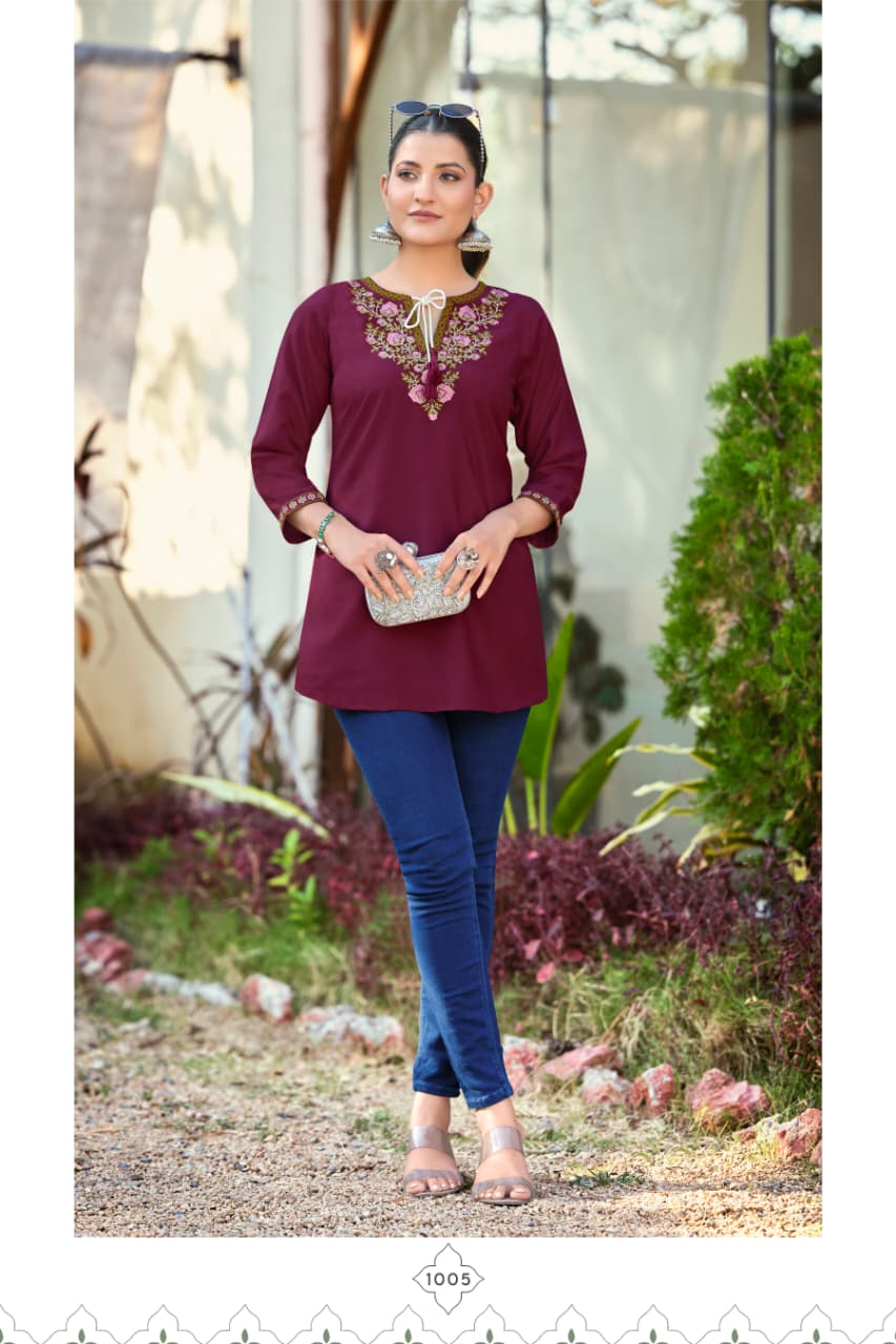 Tips And Tops Twinkle Rayon Kurti Catalog collection 6