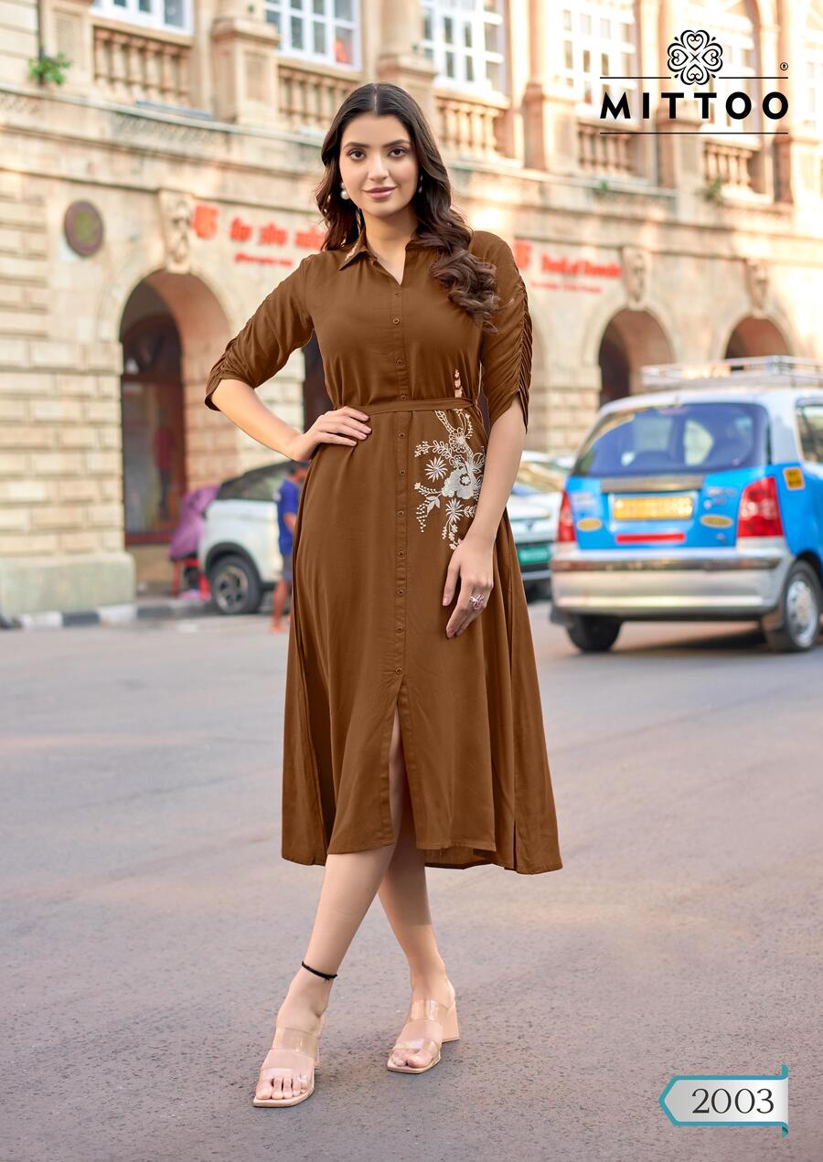 Mittoo Kurti Arica One Piece Dress Catalog collection 6